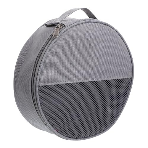 SOPOTUTU Camping Geschirr Tasche Canvas mit Reißverschluss und Tragegriff Runde Organizer Tasche für Outdoor Kochgeschirr Wiederverwendbar und Tragbar mit Netzfach für Effiziente von SOPOTUTU