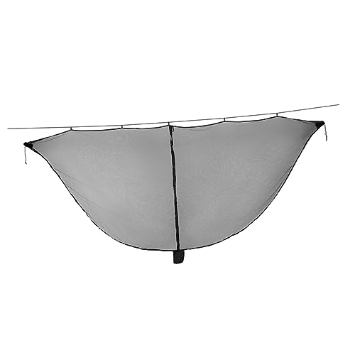 SOPOTUTU Camping Hängematte Moskitonetz Schwarz Insektenschutznetz für Outdoor Aktivitäten für Camping Reisen Garten Belastbar von SOPOTUTU