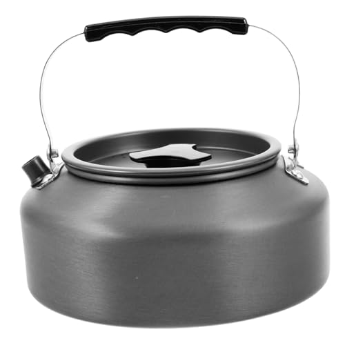 SOPOTUTU Camping Wasserkocher Aluminiumlegierung Leicht Kompakt Tragbar für Outdoor Teekochen Wandern Picknick Schwarz SOPOTUTU Camping Wasserkocher Aluminiumlegierung Leicht Kompakt Tragbar für Outdoor Teekochen Wandern Picknick Schwarz von SOPOTUTU
