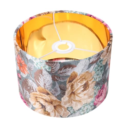 SOPOTUTU Dekorativer Tischlampenschirm aus Stoff mit Filigranem Blumenmuster Samtiger Goldfarbener Innenbesatz für Lampenfassung Staubschützend und Atmosphärisch Individuell Verpackt SOPOTUTU Dekorativer Tischlampenschirm aus Stoff mit Filigranem Blumenmuster Samtiger Goldfarbener Innenbesatz für Lampenfassung Staubschützend und Atmosphärisch Individuell Verpackt von SOPOTUTU