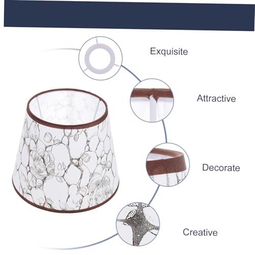SOPOTUTU Dekorativer Tischlampenschirm aus Strapazierfähigem PVC mit Modischem Druck Einfacher Montage Lichtweichender Funktion Geeignet für Tischlampen Stilvolle Wohnraumbeleuchtung von SOPOTUTU
