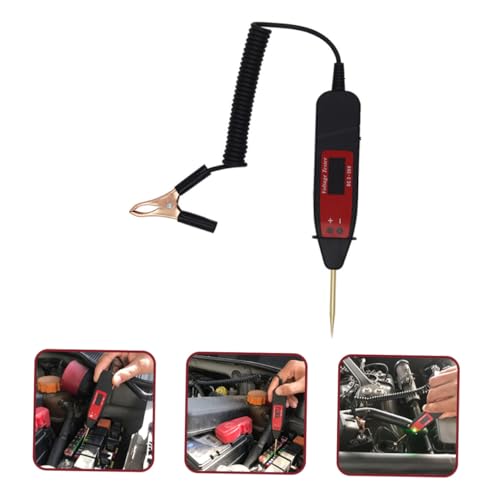 SOPOTUTU Digitales Fahrzeug Schaltungstester mit LCD Display Tragbarer Spannungsprüfer mit Testlicht Professioneller Digital Electric Test Pen für Kfz Stromkreise und Sicherungsfinder von SOPOTUTU