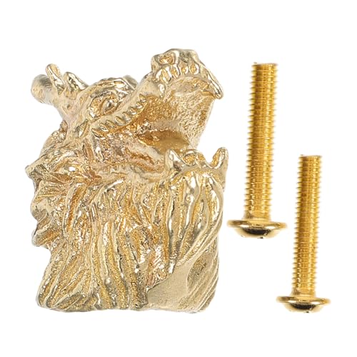 SOPOTUTU Dragon Kopf Messing Möbelgriff Neue Chinesische Stil Schubladenknopf Dekorativer Metallknopf für Kleiderschränke Küchenschränke Elegante Einrichtung Einfache Montage SOPOTUTU Dragon Kopf Messing Möbelgriff Neue Chinesische Stil Schubladenknopf Dekorativer Metallknopf für Kleiderschränke Küchenschränke Elegante Einrichtung Einfache Montage von SOPOTUTU