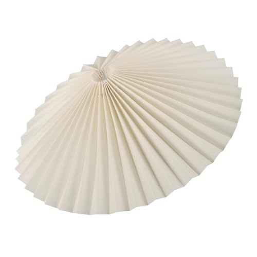 SOPOTUTU Drehbarer Lampenschirm im Eleganten Falten Design Stoff Lampenschirm für Tischlampen und Stehlampen Blendfreie Lichtstreuung Einfache Montage Dekorative Leuchtenabdeckung von SOPOTUTU