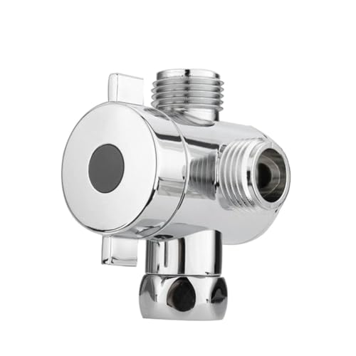 SOPOTUTU Duschkopf Umschaltventil Wege Wasserhahn Ventiloberteil Verchromt Einstellbar Abs Material Anschluss Einfache Montage für Badarmatur von SOPOTUTU