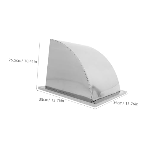 SOPOTUTU Edelstahl Außenwand Lüftungskappe mit Netz Regen Windgeschützte Abdeckung für Badezimmer Abluftventilator Dunstabzugshaube und Abluftsystem Verbesserte Belüftung und Langlebiger von SOPOTUTU