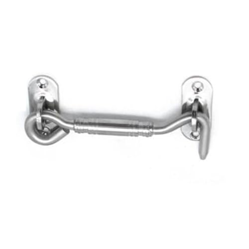 SOPOTUTU Edelstahl Cabin Hook Silber Kabinenhaken Tür Fenster Haken mit Schrauben Robust Langlebig Einfache Montage Europäischer Stil für Schrank und Fenster von SOPOTUTU