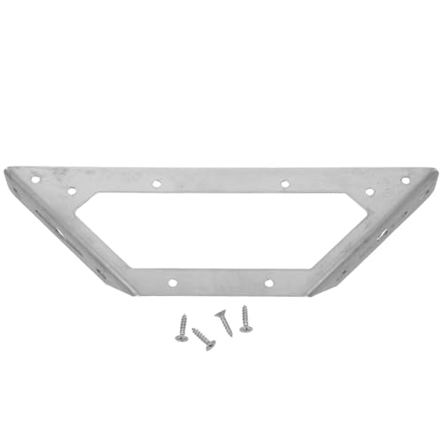 SOPOTUTU Edelstahl Möbeleckverbinder Dreieckiger Winkelverbinder Trapezform Mehrzweck Winkelstütze für Schränke Ablagen Tische Stühle mit Schrauben für Möbelmontage von SOPOTUTU