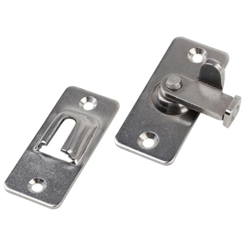 SOPOTUTU Edelstahl Türriegel Latch Lock mit Verstärktem Sockel Korrosionsbeständig Langlebig für Schiebetüren Scheunentore Fenster Garagentore Haus und Garten Geeignet von SOPOTUTU