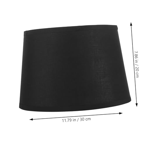 SOPOTUTU Einfacher Stoff lampenschirm Langlebiger Verschleißfester Ersatzschirm für Tischlampen Dekorative Abdeckung im Landhausstil für Schlafzimmer Wohnzimmer Hotel und Restaurant von SOPOTUTU