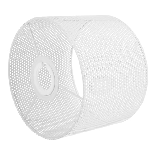 SOPOTUTU Eisen Lampenschirm Weiß Vintage Stil Hohle Metall Lampe Lampenschirmhalter Deckenleuchte Ersatz für Wohnzimmer Schlafzimmer Büro SOPOTUTU Eisen Lampenschirm Weiß Vintage Stil Hohle Metall Lampe Lampenschirmhalter Deckenleuchte Ersatz für Wohnzimmer Schlafzimmer Büro von SOPOTUTU