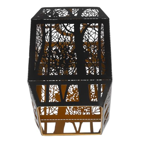 SOPOTUTU Eisen Lampenschirm mit Baum Schattenmuster Dekorativer Metall Lampenschirm für Kleine Tischlampen Clip Beleuchtungsschutz Rustikaler Dschungel Stil für Wohnzimmer und Schlafzimmer SOPOTUTU Eisen Lampenschirm mit Baum Schattenmuster Dekorativer Metall Lampenschirm für Kleine Tischlampen Clip Beleuchtungsschutz Rustikaler Dschungel Stil für Wohnzimmer und Schlafzimmer von SOPOTUTU