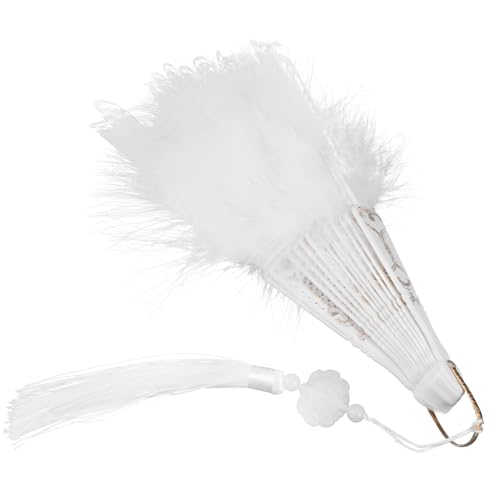 SOPOTUTU Eleganter Faltbarer Handfächer mit Spitzenbesatz und Dekorativen Federn Vintage Stil für Damen Vielseitig für Tanz Fotografie Hochzeit und Sommereinsatz Geeignet Robust und SOPOTUTU Eleganter Faltbarer Handfächer mit Spitzenbesatz und Dekorativen Federn Vintage Stil für Damen Vielseitig für Tanz Fotografie Hochzeit und Sommereinsatz Geeignet Robust und von SOPOTUTU