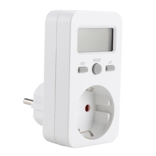 SOPOTUTU Elektronischer Energiezähler Steckdose mit LCD Anzeige Misst Leistung Spannung Strom Energiemessgerät zur Stromverbrauchsanalyse Kompakter Energieanalysator für Haushaltsgeräte SOPOTUTU Elektronischer Energiezähler Steckdose mit LCD Anzeige Misst Leistung Spannung Strom Energiemessgerät zur Stromverbrauchsanalyse Kompakter Energieanalysator für Haushaltsgeräte von SOPOTUTU