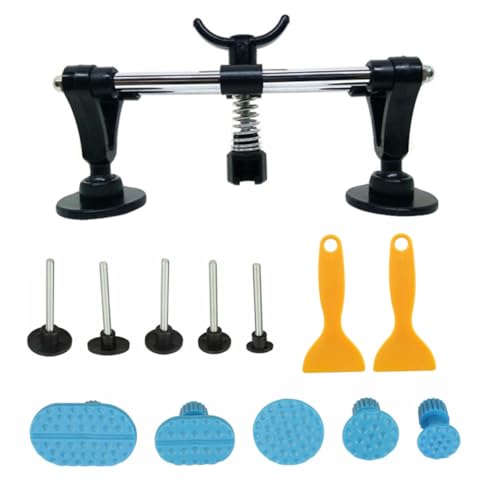 SOPOTUTU Ergonomisches Ausbeulwerkzeug Set mit Hebelprinzip Lackfreie Dellenentfernung Brücke Schaber Dichtungen Robustes Dent Repair Tool für Autotür und Hagelschäden von SOPOTUTU