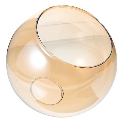 SOPOTUTU Ersatzglas Lampenschirm Glaskugel mit Doppelter Öffnung für Fassung Transparentes Pendelleuchte Glas Modernes Dekoratives Leuchtenschirm Durchmesser Warmes von SOPOTUTU