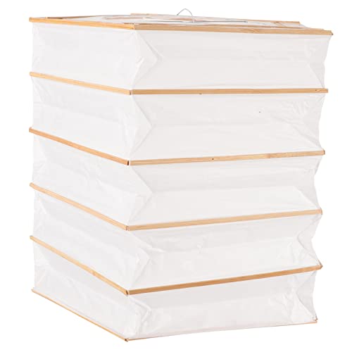 SOPOTUTU Faltbarer Papierlampenschirm Weiße Deckenleuchte und Schlichte Gestaltung Dekorative Lampe für Zuhause Hochwertiges Papiermaterial Stabil und Praktisch von SOPOTUTU