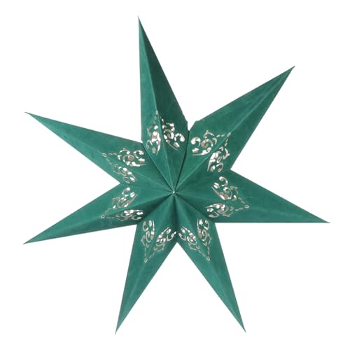 SOPOTUTU Faltbarer Papierstern Lampenschirm Grün Dekorative Deckenleuchte für Weihnachtsdeko Hochzeit Bar und Wohnzimmer Langlebiger Verschleißfester Lampenüberzug für Warme Atmosphäre SOPOTUTU Faltbarer Papierstern Lampenschirm Grün Dekorative Deckenleuchte für Weihnachtsdeko Hochzeit Bar und Wohnzimmer Langlebiger Verschleißfester Lampenüberzug für Warme Atmosphäre von SOPOTUTU