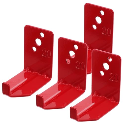 SOPOTUTU Feuerlöscher Wandhalterung Halter mit Schrägem Lb Tragkraft für Zuhause Büro Einfache Montage Langlebig Robust Rot von SOPOTUTU