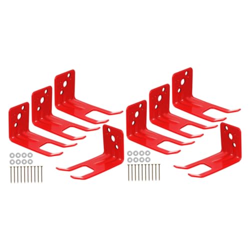 SOPOTUTU Feuerlöscher Wandhalterung Rot mit Schrauben und Unterlegscheiben Robustes Feuerlöscherhalter für Schiff Büro Lager Auto Einfache Wandmontage Langlebig und Praktisch von SOPOTUTU