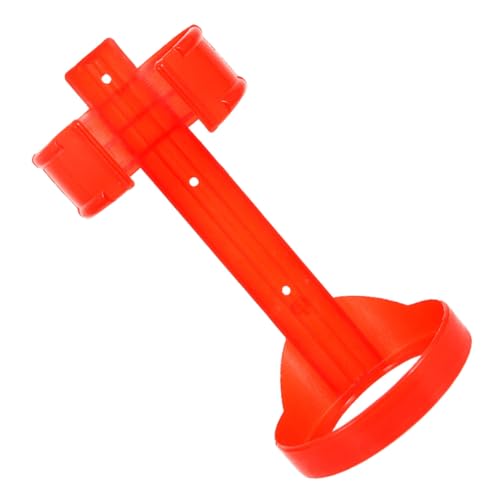 SOPOTUTU Feuerlöscherhalterung Wandmontage Roter Kunststoff Halterung mit Schrauben für Zuhause Auto Büro Lager Stabile Befestigung Praktisch und Einsetzbar von SOPOTUTU