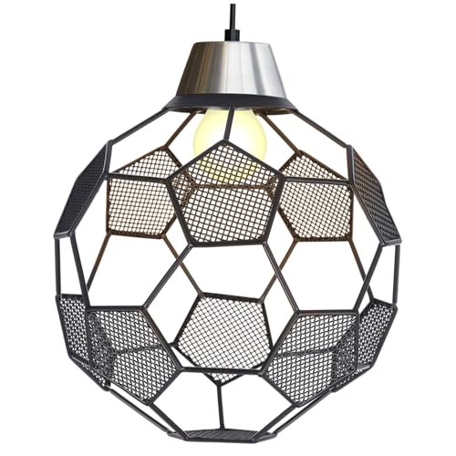 SOPOTUTU Fußball Lampenschirm Hohl Lampenabdeckung Dekorativer Lampenschirm für Wohnzimmer Bar Deckenleuchte Jungenzimmer Geeignet SOPOTUTU Fußball Lampenschirm Hohl Lampenabdeckung Dekorativer Lampenschirm für Wohnzimmer Bar Deckenleuchte Jungenzimmer Geeignet von SOPOTUTU
