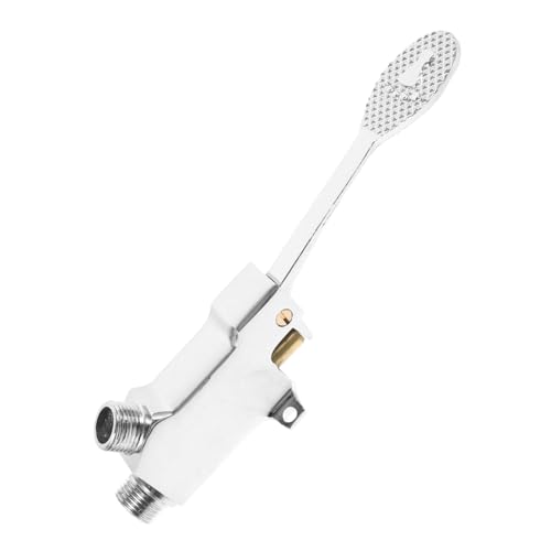 SOPOTUTU Fußbetätigte Waschtischarmatur Badarmatur mit Fußpedal Ventil Wassersparend Einfache Installation und Wartung für Badezimmer von SOPOTUTU