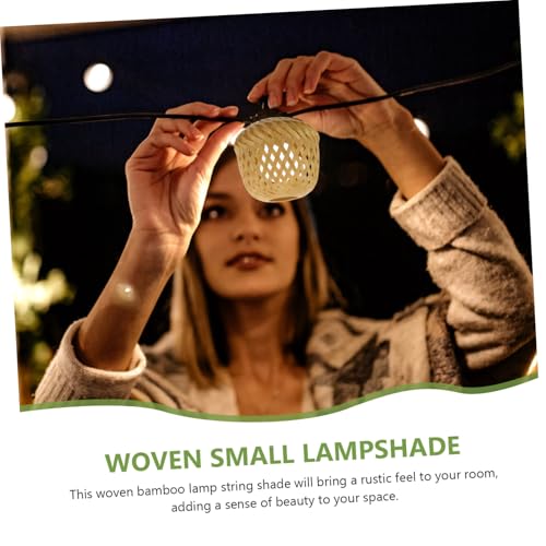SOPOTUTU Geflochtener natürlicher Lampenschirm Hängelampe Lampenschnur Abdeckung Augenfreundlich Schutz Rustikaler Stil für Wohnzimmer Schlafzimmer Pendelleuchte SOPOTUTU Geflochtener natürlicher Lampenschirm Hängelampe Lampenschnur Abdeckung Augenfreundlich Schutz Rustikaler Stil für Wohnzimmer Schlafzimmer Pendelleuchte von SOPOTUTU