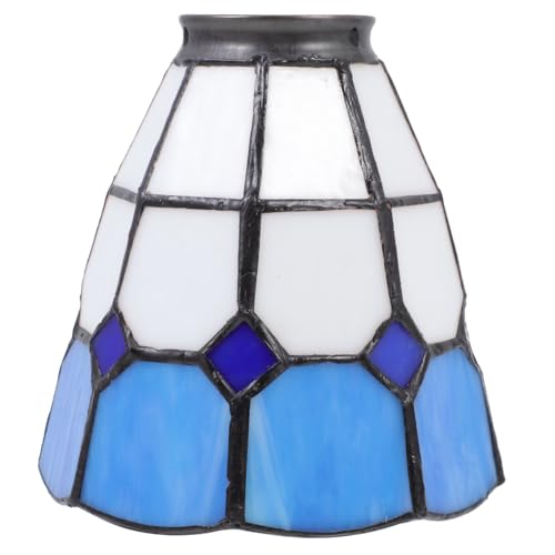 SOPOTUTU Glas Lampenschirm Mittelmeer Dekorativer Lampenschirm für Fassungen Glas Lampenabdeckung für Deckenleuchte Wandleuchte und Hängelampe Warmes Augenschonendes Licht Langlebiges von SOPOTUTU