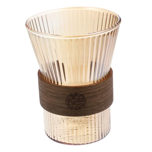 SOPOTUTU Glas zahnputzbecher mit Ergonomischem Holz taillendesign Vielseitiger Mundspülbecher und Trinkglas für Badezimmer Leicht zu Reinigen Wiederverwendbar Stilvoll und Praktisch für SOPOTUTU Glas zahnputzbecher mit Ergonomischem Holz taillendesign Vielseitiger Mundspülbecher und Trinkglas für Badezimmer Leicht zu Reinigen Wiederverwendbar Stilvoll und Praktisch für von SOPOTUTU