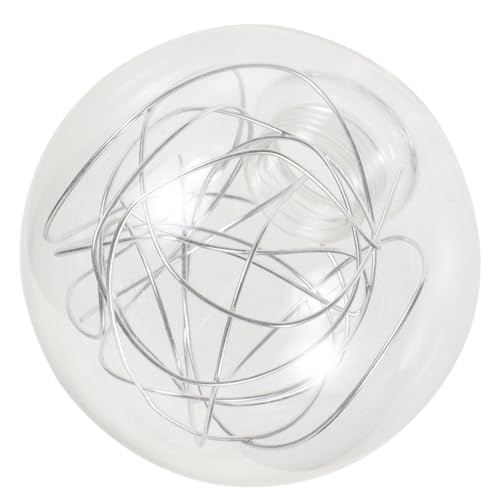SOPOTUTU Glaskugel Lampenschirm aus Aluminiumdraht Ømm Fassung Ersatz Glas Lampenschale für Pendelleuchte Modernes Design in Silber oder Gold Geeignet für Wohn und Bürobeleuchtung von SOPOTUTU