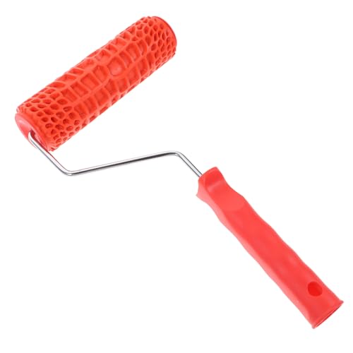 SOPOTUTU Gummiwalze Strukturroller Holzmaserung Malerrolle Wanddekor DIY Prägemuster Robust Langlebig Ergonomischer Griff SOPOTUTU Gummiwalze Strukturroller Holzmaserung Malerrolle Wanddekor DIY Prägemuster Robust Langlebig Ergonomischer Griff von SOPOTUTU
