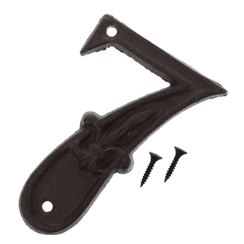 SOPOTUTU Gusseisen Türnummer im Vintage Stil Handgefertigtes Metall hausnummernschild mit Antiker Hammerschlag optik Wetterfestes DIY Dekor für Tür Briefkasten und Wände Mit Schrauben SOPOTUTU Gusseisen Türnummer im Vintage Stil Handgefertigtes Metall hausnummernschild mit Antiker Hammerschlag optik Wetterfestes DIY Dekor für Tür Briefkasten und Wände Mit Schrauben von SOPOTUTU