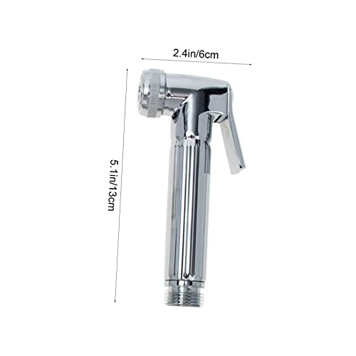 SOPOTUTU Handbrause Bidet Sprühkopf aus Kupfer mit Schlauch und Halter Hochdruck Toilettenreiniger für Körper Badreinigung Einfache Montage für Wc und Haustierwäsche Geeignet von SOPOTUTU