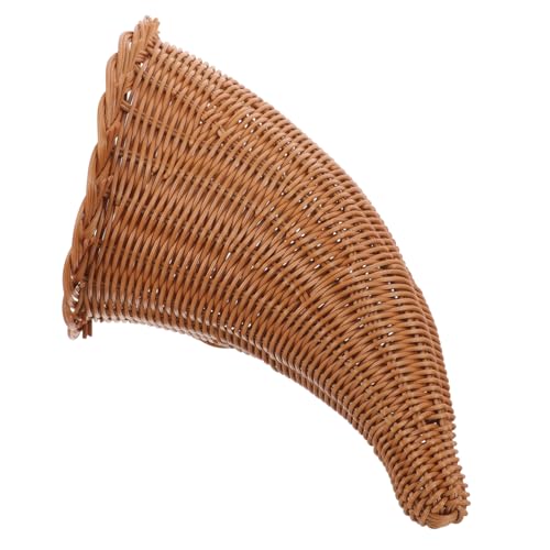 SOPOTUTU Handgewebter Karamellfarbener Ox Horn Korb Vielseitiger Snack und Brotkorb Rustikales Dekorationsstück Natürliche Aufbewahrung für Zuhause und Geschenke SOPOTUTU Handgewebter Karamellfarbener Ox Horn Korb Vielseitiger Snack und Brotkorb Rustikales Dekorationsstück Natürliche Aufbewahrung für Zuhause und Geschenke von SOPOTUTU