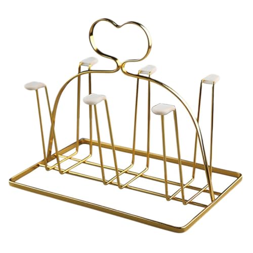 SOPOTUTU Herzförmiger Wasserglashalter Küchen Becher Abtropfständer Tassen Organizer Ablage Theken Trockenständer für Zuhause Langlebiges Material Kratzfest Platzsparend Geeignet für SOPOTUTU Herzförmiger Wasserglashalter Küchen Becher Abtropfständer Tassen Organizer Ablage Theken Trockenständer für Zuhause Langlebiges Material Kratzfest Platzsparend Geeignet für von SOPOTUTU