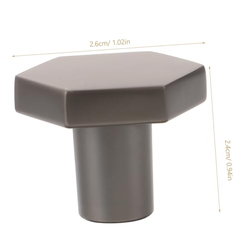 SOPOTUTU Hexagonaler Möbelknopf Schwarz Metall Kleiner Schrankgriff für Kommode und Tür Robuster Glatter Knauf für Schrank Kleiderschranktüren Einloch design Einfache Montage SOPOTUTU Hexagonaler Möbelknopf Schwarz Metall Kleiner Schrankgriff für Kommode und Tür Robuster Glatter Knauf für Schrank Kleiderschranktüren Einloch design Einfache Montage von SOPOTUTU