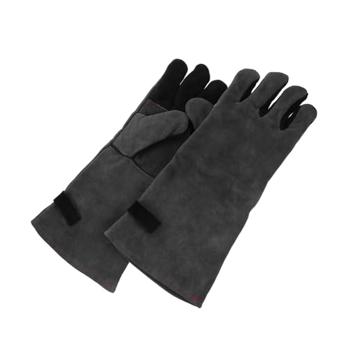 SOPOTUTU Hitzebeständige Grillhandschuhe aus robustem Material Isolierend und Strapazierfähig Hitze und Verbrennungsresistent Professionelle Bbq Handschuhe für Herren und Damen Vielseitig von SOPOTUTU