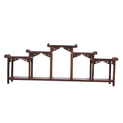 SOPOTUTU Hochwertiger Action Figure Display Ständer aus Robustem Hartholz Eleganter Multifunktionaler Holzregal Organizer für Wohn und Geschäftsräume Platzsparend und zur von SOPOTUTU
