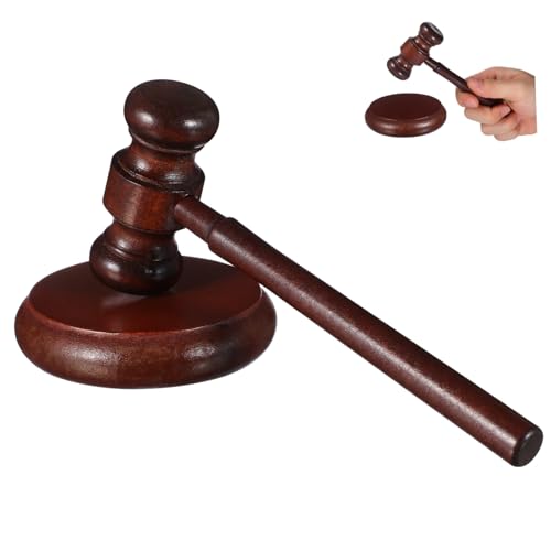 SOPOTUTU Holz Richterhammer Solider Holzhämmer mit Glatter Oberfläche Feine Verarbeitung Langlebig für Auktionen Rollenspiele und Gerichts Dekorationen SOPOTUTU Holz Richterhammer Solider Holzhämmer mit Glatter Oberfläche Feine Verarbeitung Langlebig für Auktionen Rollenspiele und Gerichts Dekorationen von SOPOTUTU