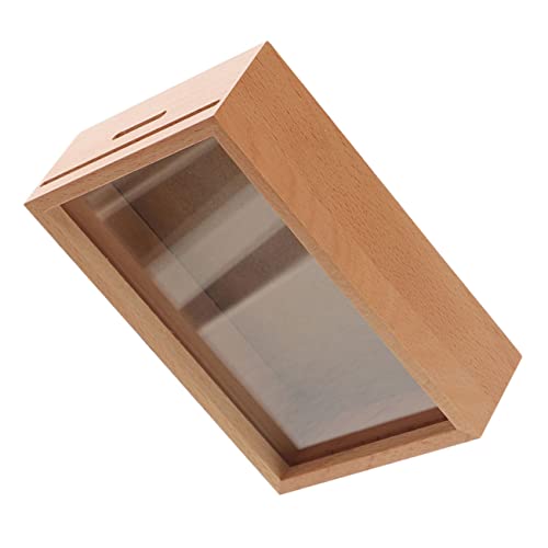 SOPOTUTU Holz Spardose mit Sichtfenster und Bilderrahmen Transparente Münzbox für Erwachsene Kreative Geldsparbüchse Kompakt und Dekorativ für Zuhause SOPOTUTU Holz Spardose mit Sichtfenster und Bilderrahmen Transparente Münzbox für Erwachsene Kreative Geldsparbüchse Kompakt und Dekorativ für Zuhause von SOPOTUTU