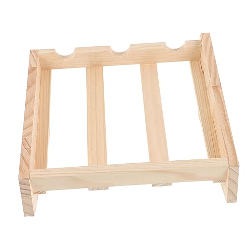 SOPOTUTU Holz Weinregal Weinflaschenhalter Freistehend Für Arbeitsplatte Heimdekoration Stabiler Design Weinregal Flaschenhalter Robustes von SOPOTUTU
