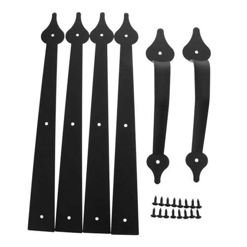 SOPOTUTU Iron Art Türgriff für Garagentor Scheunentor Lagerhaustür Dekorativer American Barn Door Pull Handle Robustes mit Schrauben Einfache Montage Langlebig und Praktisch von SOPOTUTU