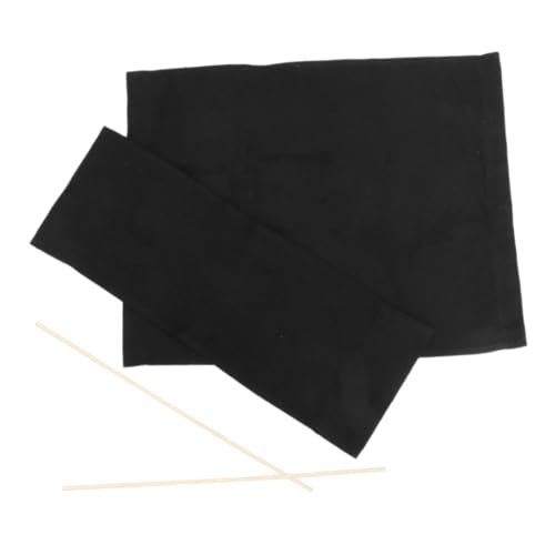 SOPOTUTU Klappstuhl Ersatzbezug Canvas Sitzbezug mit Holzrahmen Robustes Campingstuhl Ersatzmaterial Faltbarer Regiestuhl Sitzbezug Schwarz Einfach Montierbar Strapazierfähig und von SOPOTUTU