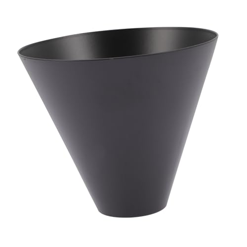 SOPOTUTU Kleiner Lampenschirm aus Metall Schwarz Moderner DIY Kerzenwärmer Abdeckung Runder Konischer Lampenüberzug für Tischlampe für Wohnzimmer Spa und Yoga Raum von SOPOTUTU