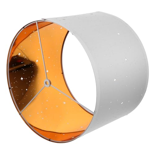 SOPOTUTU Kompakter Stoff Lampenschirm Weiß Stabiles Leichtes Schutzcover für Tischlampe Kronleuchter und Wandlampe Einfache Montage für Schlafzimmer und Wohnzimmer Dekorative Beleuchtung von SOPOTUTU