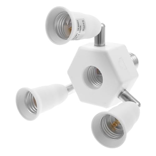 SOPOTUTU Lampenfassung Adapter Splitter Lichtsockel Universeller Lichtsockel Extender mit Einfacher Installation DIY Freundlich Kompatibel für LED und Glühbirnen Vielseitig Einsetzbar von SOPOTUTU