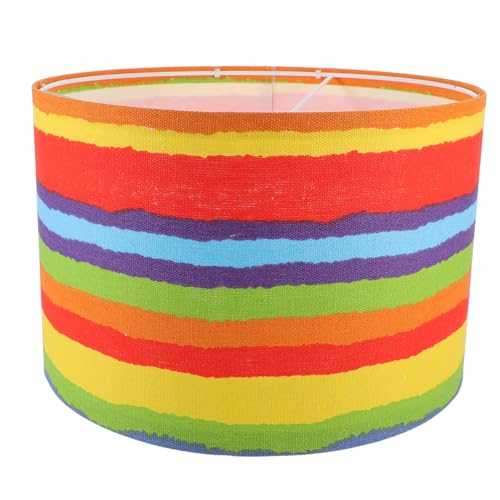 SOPOTUTU Lampenschirm Regenbogen Streifen Vielseitiger Lampenschirm für Wand Tisch und Pendelleuchten Augenschonend Einfache Montage Passend für Fassungen Modernes Design SOPOTUTU Lampenschirm Regenbogen Streifen Vielseitiger Lampenschirm für Wand Tisch und Pendelleuchten Augenschonend Einfache Montage Passend für Fassungen Modernes Design von SOPOTUTU