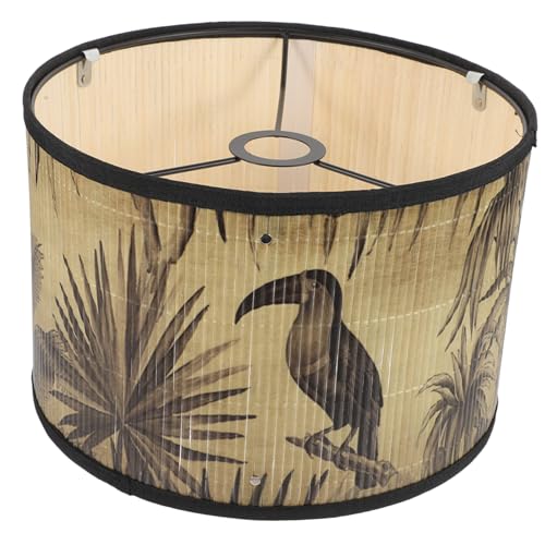 SOPOTUTU Lampenschirm Trommelform Bedruckt Hängeleuchte Lampenschirm für Schlafzimmer Deckenleuchte Vintage Stil Stabile Naturfaserstruktur für Pendelleuchte SOPOTUTU Lampenschirm Trommelform Bedruckt Hängeleuchte Lampenschirm für Schlafzimmer Deckenleuchte Vintage Stil Stabile Naturfaserstruktur für Pendelleuchte von SOPOTUTU