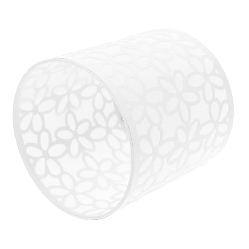 SOPOTUTU Lampenschirm aus Eisen Weiß Lochmaß Vielseitig Kompatibel für Tischlampen und Pendelleuchten Robustes Material Moderner und Vintage Stil Passend für Verschiedene Leuchtmittel von SOPOTUTU